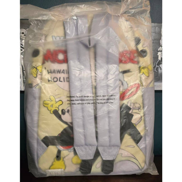 Loungefly ❤️ Logo Disney Mickey Hawaiian Holiday Backpack - Picture 3 of 3